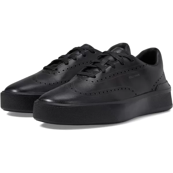 Cole Haan Mens Grandpro Crew Wing Tip SneakerBlackBlack