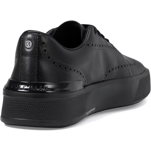 Cole Haan Mens Grandpro Crew Wing Tip SneakerBlackBlack