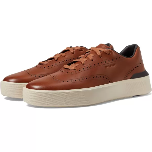 Cole Haan Mens Grandpro Crew Wing Tip SneakerBritish TanBirch