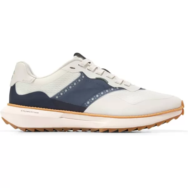 Cole Haan Mens Grandpro Crossover Golf SneakerIvoryNavy BlazerIvory