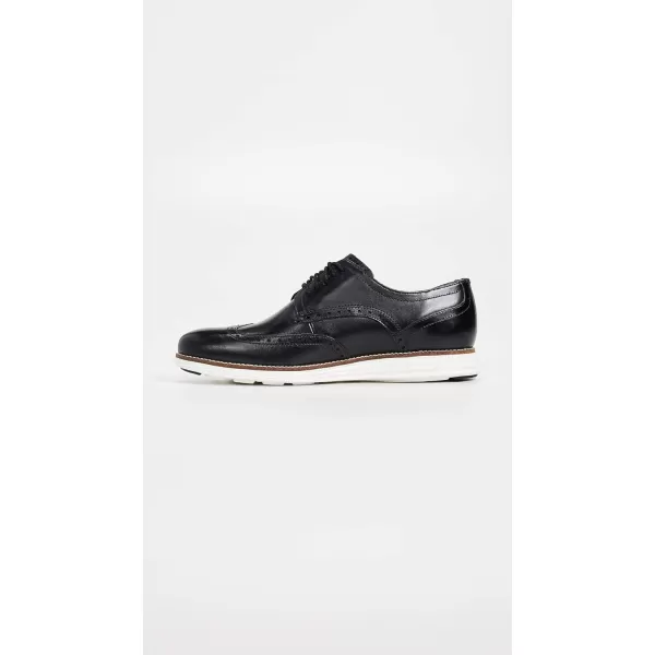 Cole Haan Mens Original Grand Shortwing OxfordBlack LeatherWhite