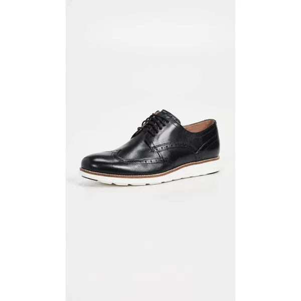 Cole Haan Mens Original Grand Shortwing OxfordBlack LeatherWhite