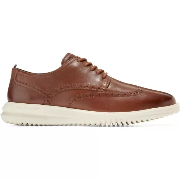 Cole Haan Mens Original Grand Shortwing OxfordBritish TanIvory