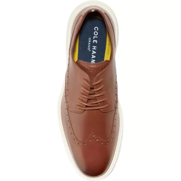 Cole Haan Mens Original Grand Shortwing OxfordBritish TanIvory