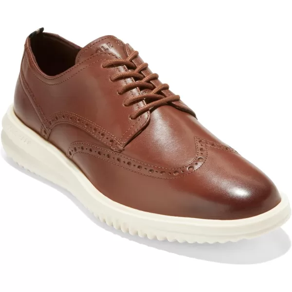 Cole Haan Mens Original Grand Shortwing OxfordBritish TanIvory