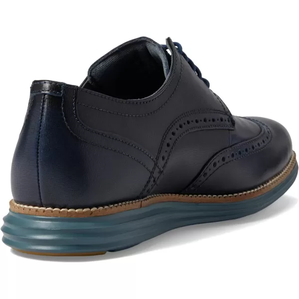 Cole Haan Mens Original Grand Shortwing OxfordEnsign Blue Stormy Weather