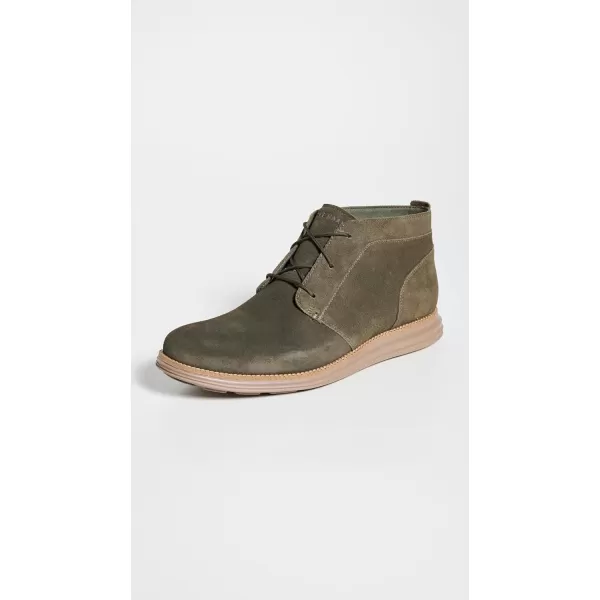 Cole Haan Mens Originalgrand Chukka BootDeep Olive SuedeIrish Coffee