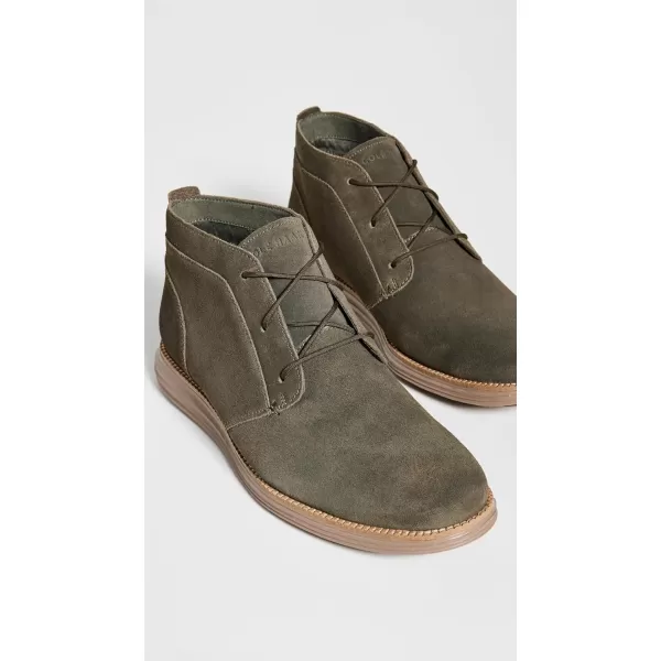 Cole Haan Mens Originalgrand Chukka BootDeep Olive SuedeIrish Coffee