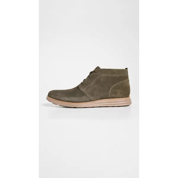 Cole Haan Mens Originalgrand Chukka BootDeep Olive SuedeIrish Coffee