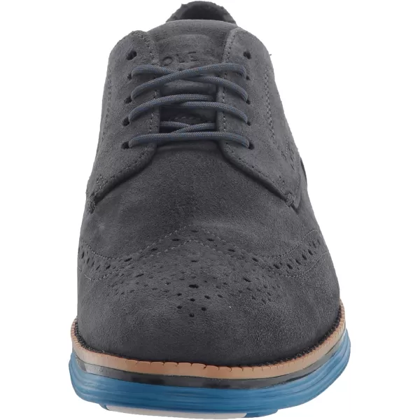 Cole Haan Mens Originalgrand Energy Meridian Shortwing OxfordMicrochip SuedeOmbre Blue