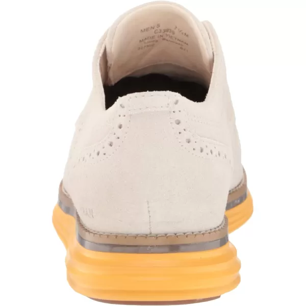 Cole Haan Mens Originalgrand Energy Meridian Shortwing OxfordWhitecap Grey SuedeCitrus