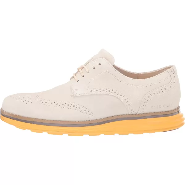 Cole Haan Mens Originalgrand Energy Meridian Shortwing OxfordWhitecap Grey SuedeCitrus