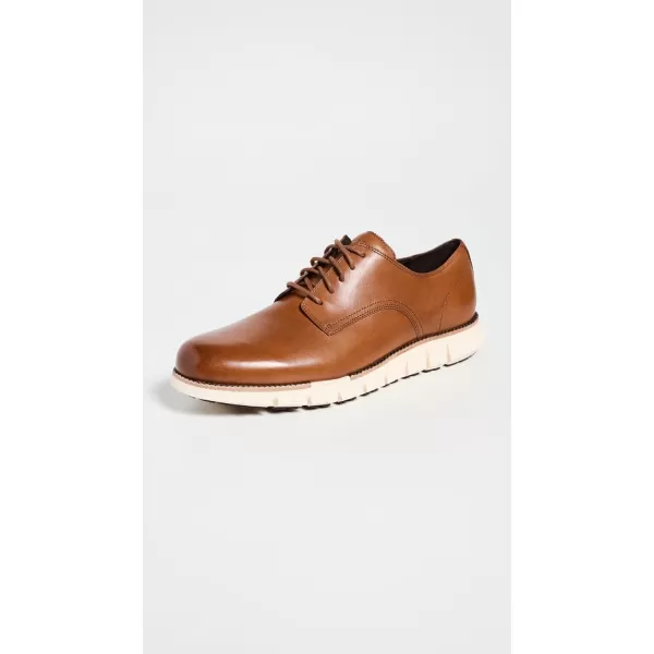 Cole Haan Mens Zg Remastered Plain Toe OxfordBritish TanIvory