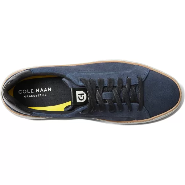 Cole Haan Womens Grandpro Topspin SneakerBlazer Blue Metallic Suede Leather