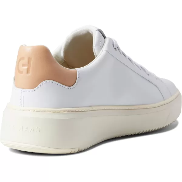 Cole Haan Womens Grandpro Topspin SneakerWhiteBritish Tan