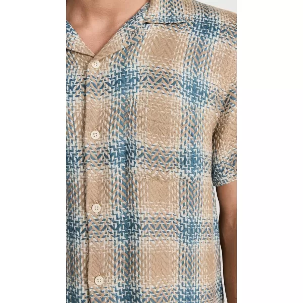 Corridor Mens Acid Plaid Rumba ShirtTaupe