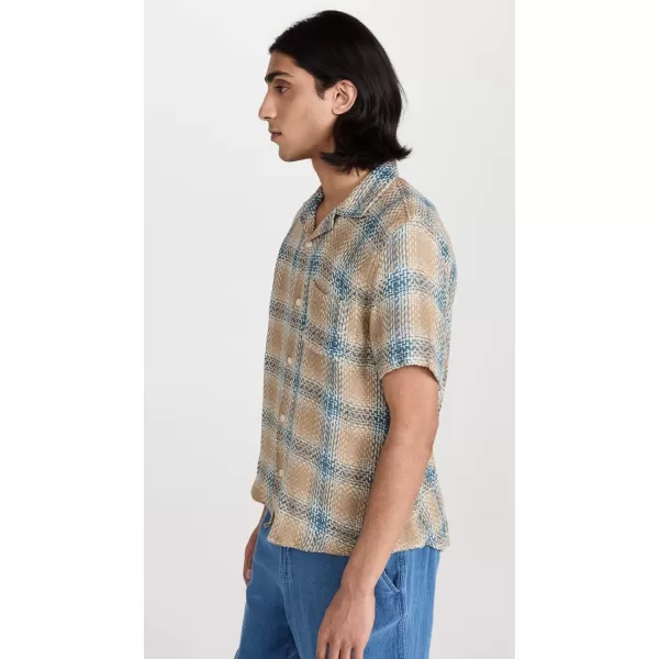 Corridor Mens Acid Plaid Rumba ShirtTaupe