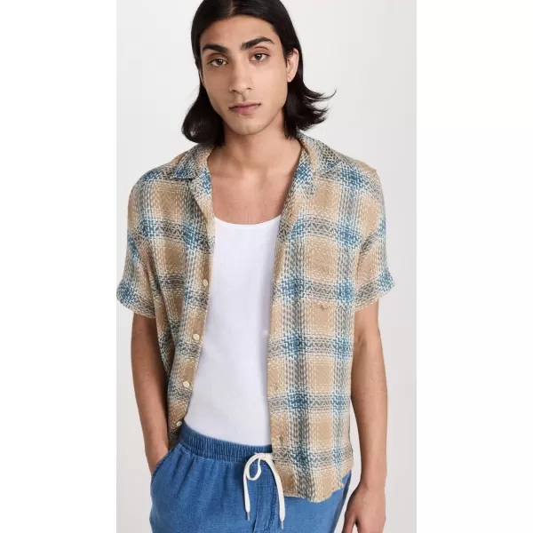 Corridor Mens Acid Plaid Rumba ShirtTaupe