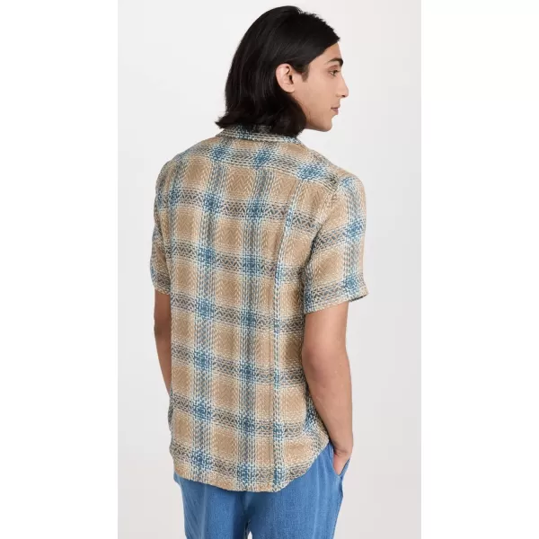 Corridor Mens Acid Plaid Rumba ShirtTaupe