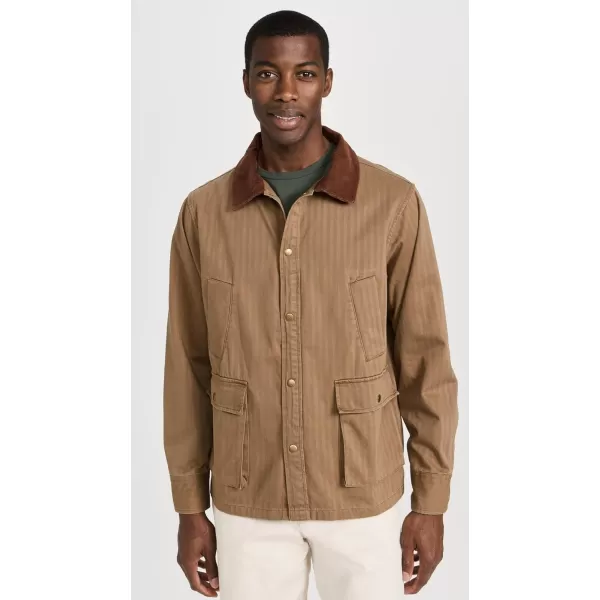 Corridor Mens Herringbone City Barn CoatBrown