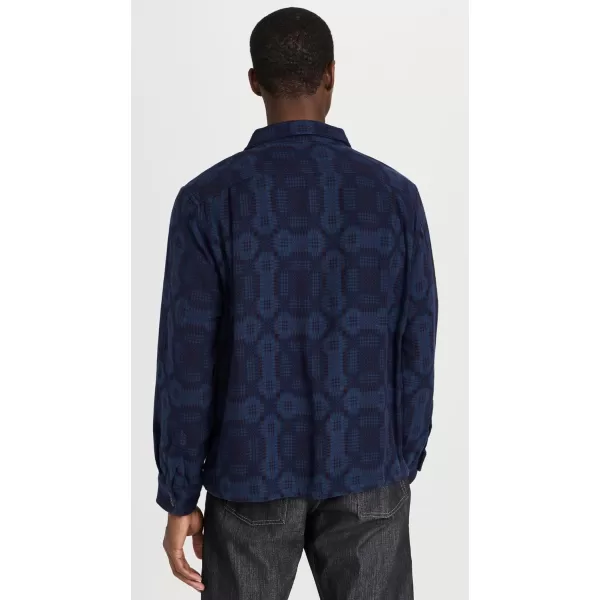 Corridor Mens Indigo Patterned JacketNavy