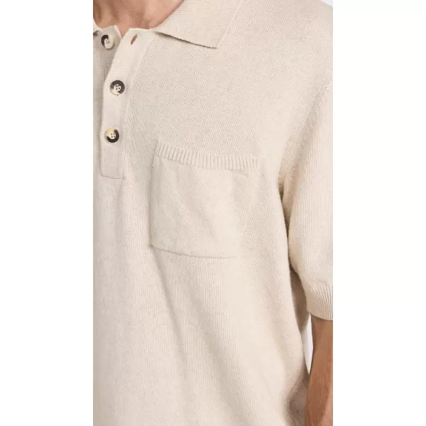 Corridor Mens Knit Slouchy PoloNatural