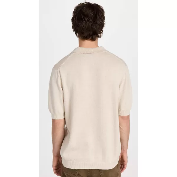 Corridor Mens Knit Slouchy PoloNatural