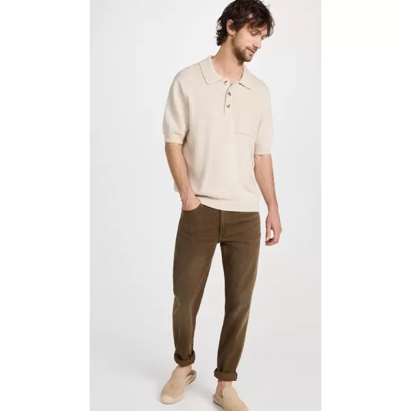 Corridor Mens Knit Slouchy PoloNatural