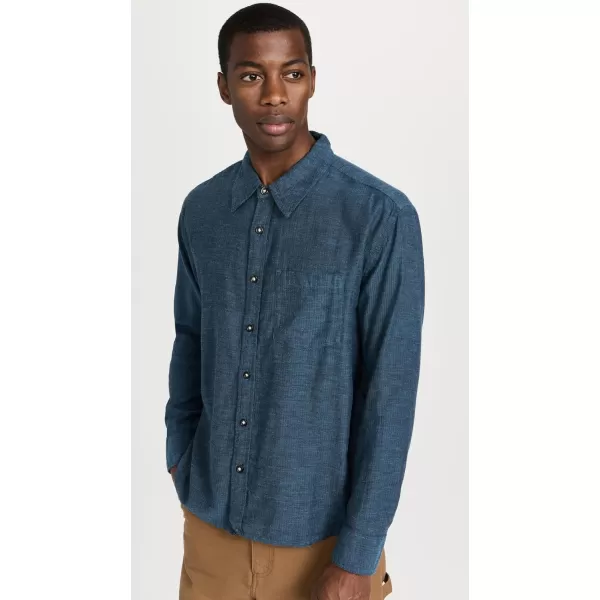 Corridor Mens Lyocell Flannel Button DownBlue