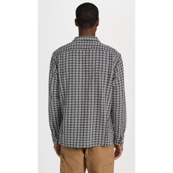 Corridor Mens Reverse Tweed Check Button DownBlue