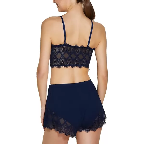 Cosabella Womens Allure Sleep Cami Boxer PJ SetNavy