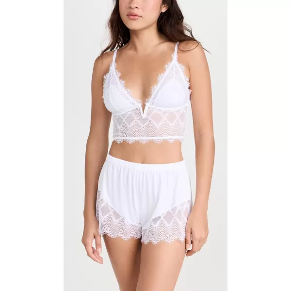 Cosabella Womens Allure Sleep Cami Boxer PJ SetWhite