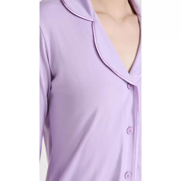 Cosabella Womens Bella Long Sleeve Top amp Pant PJ SetIcy VioletIcy Violet