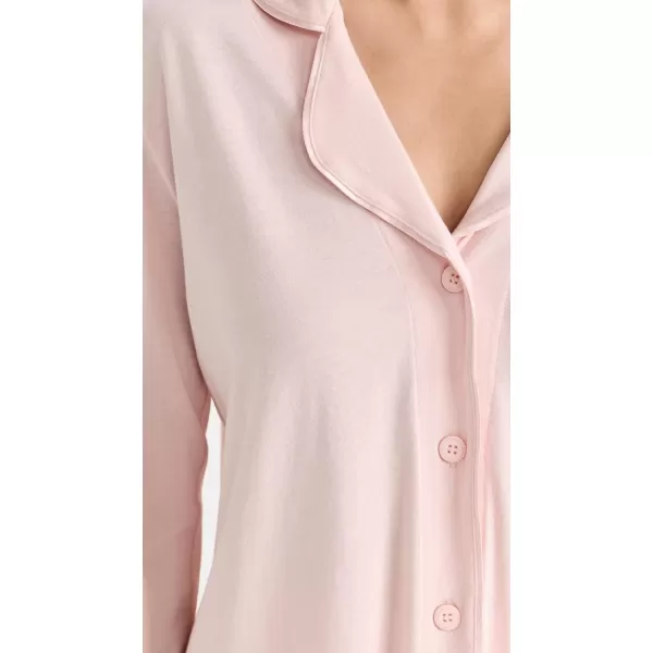 Cosabella Womens Bella Pima Pj Set Long Sleeve Top amp PantsPink Lily