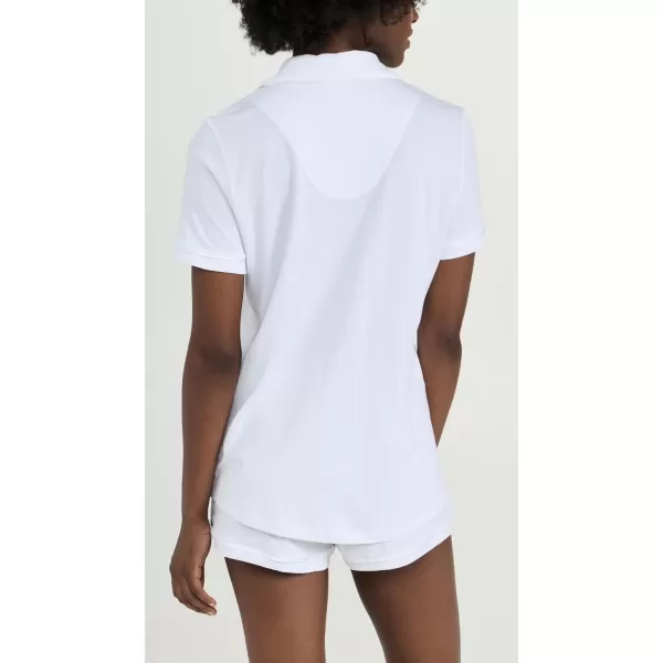 Cosabella Womens Bella Short Sleeve Boxer PJ SetWhite