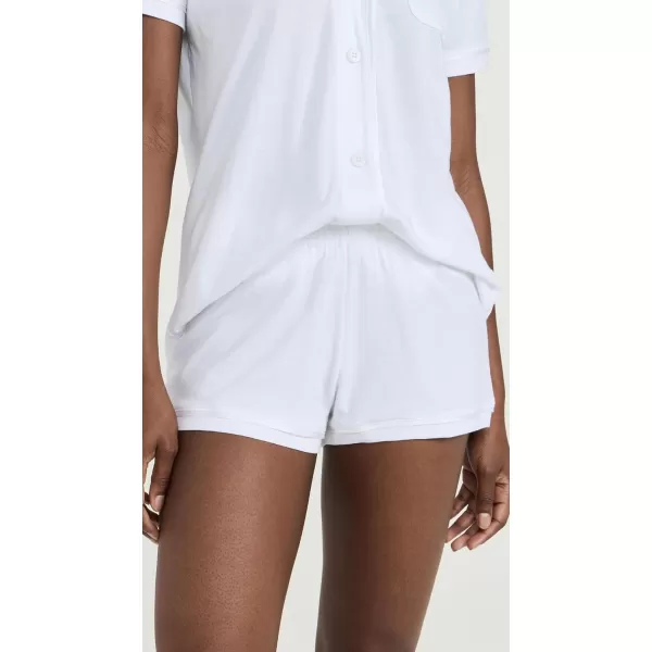 Cosabella Womens Bella Short Sleeve Boxer PJ SetWhite