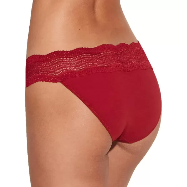 Cosabella Womens Dolce Lace Bikini BriefsSindoor Red