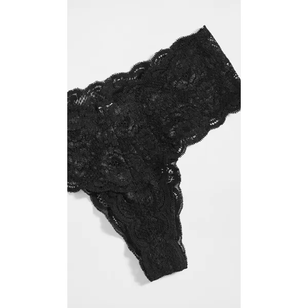 Cosabella Womens Never Say Never Comfy Thongs 3 PackBlk Blk Blk