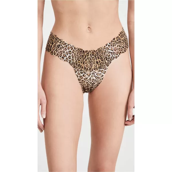 Cosabella Womens Never Say Never Cutie 3 Pack Low Rise ThongsCanvas Tre Nat Leopard