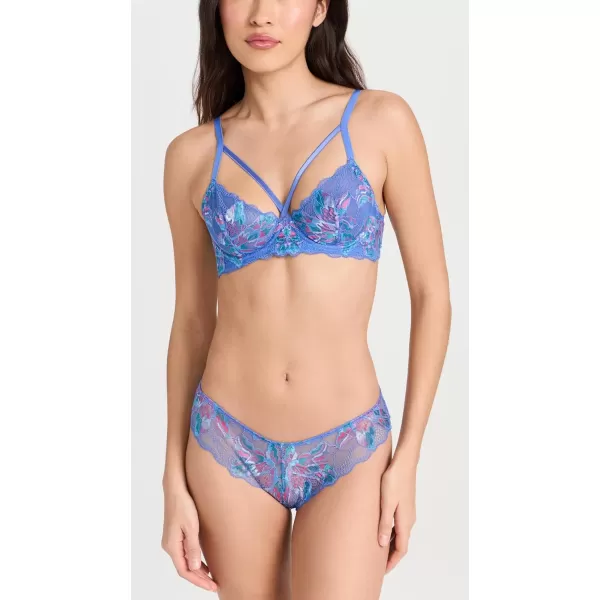 Cosabella Womens Paradiso Underwire Strappy Demi BraPortofino Blue