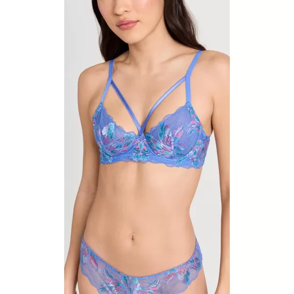 Cosabella Womens Paradiso Underwire Strappy Demi BraPortofino Blue