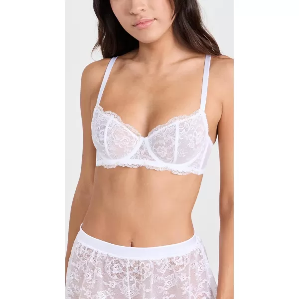 Cosabella Womens Peek a Boo Underwire BraWhiteGold