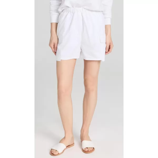 DL1961 Womens Boxer ShortsWhite Poplin