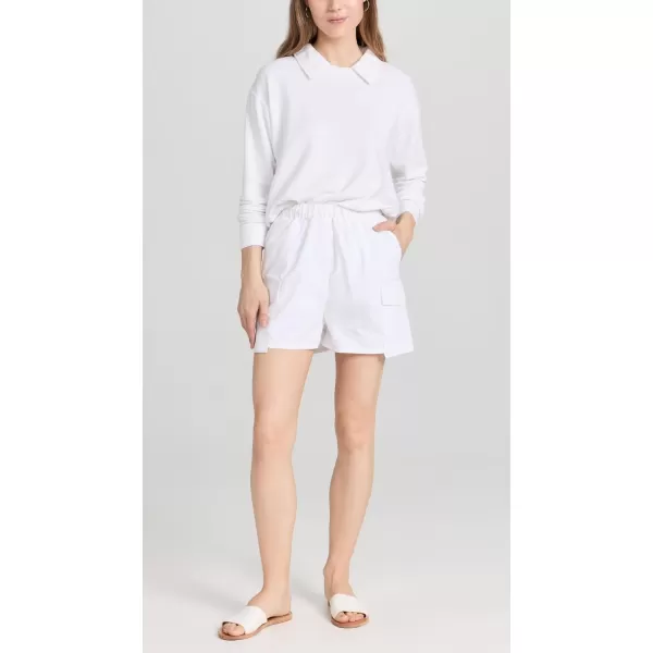 DL1961 Womens Boxer ShortsWhite Poplin