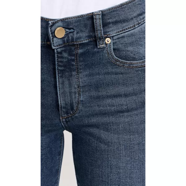 DL1961 Womens Florence Skinny Mid Rise Instasculpt Ankle JeansLt Seacliff Performance