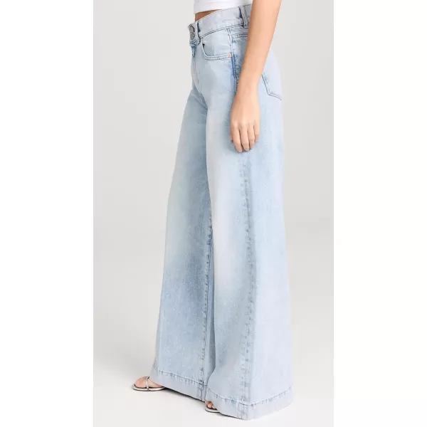 DL1961 Womens Hepburn Wide Leg High Rise JeansPositano Vintage