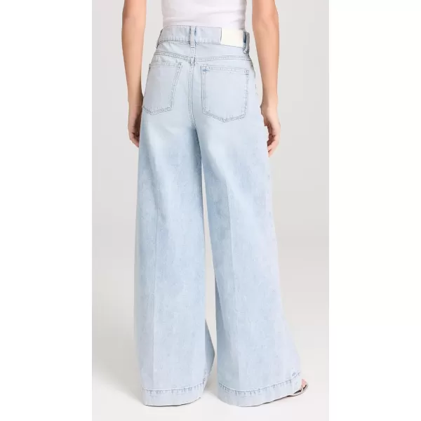 DL1961 Womens Hepburn Wide Leg High Rise JeansPositano Vintage