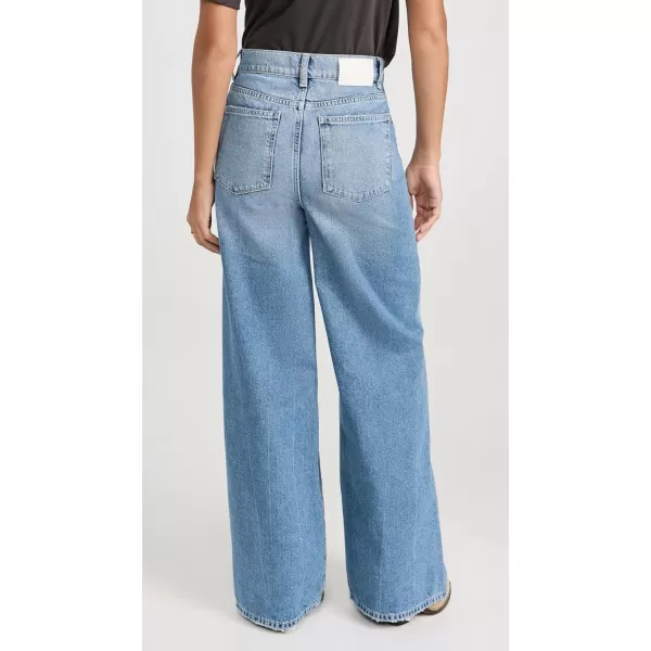 DL1961 Womens Hepburn Wide Leg High Rise Vintage 32 JeansSalton Sea Distressed