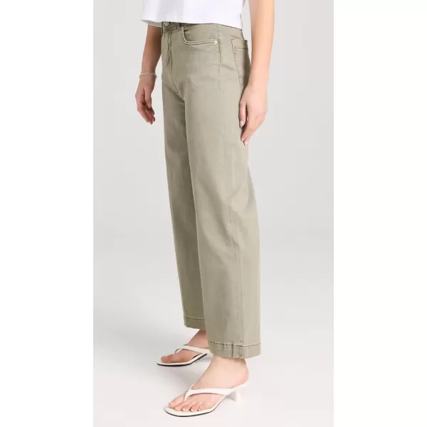 DL1961 Womens Hepburn Wide Leg High Rise Vintage JeansAlpine Green Twill