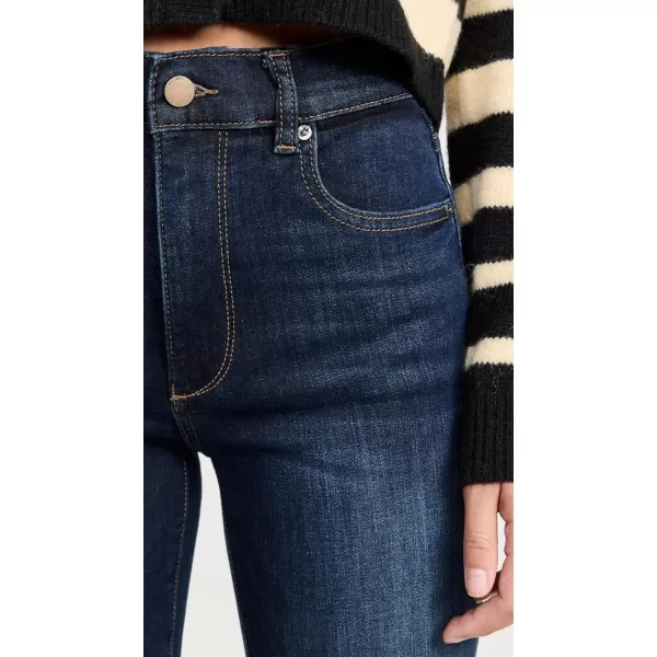 DL1961 Womens Patti Straight High Rise Vintage 31 JeansLt Thunderbird Performance